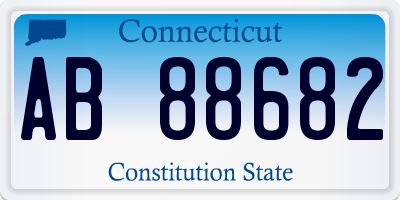 CT license plate AB88682