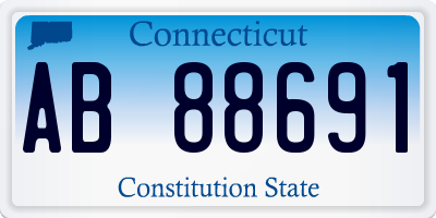 CT license plate AB88691