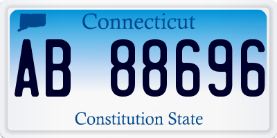 CT license plate AB88696