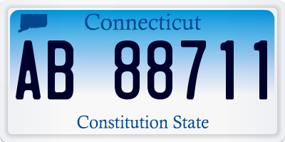 CT license plate AB88711