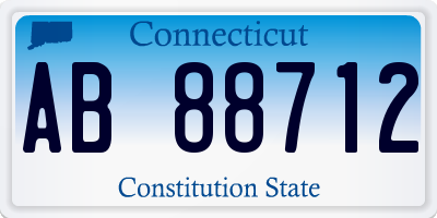 CT license plate AB88712