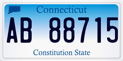 CT license plate AB88715