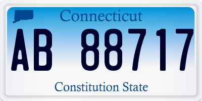 CT license plate AB88717