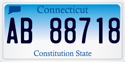 CT license plate AB88718