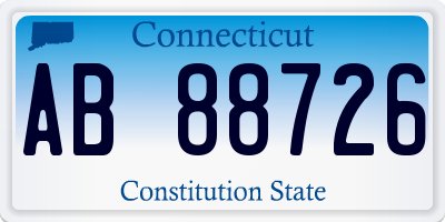 CT license plate AB88726