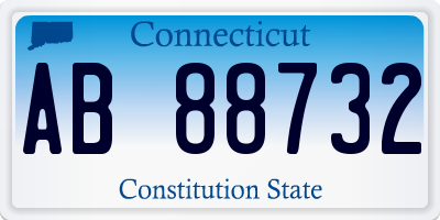 CT license plate AB88732