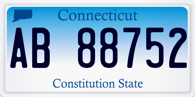 CT license plate AB88752