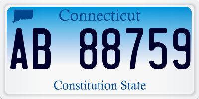 CT license plate AB88759