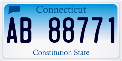 CT license plate AB88771