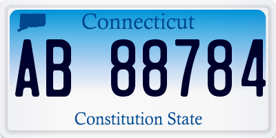 CT license plate AB88784