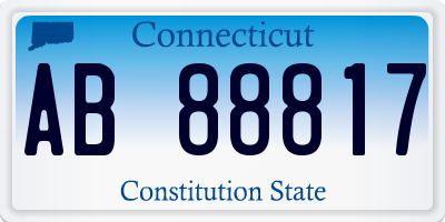 CT license plate AB88817