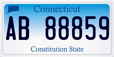 CT license plate AB88859