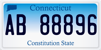 CT license plate AB88896