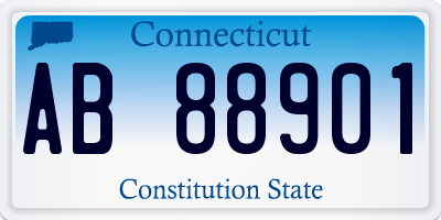 CT license plate AB88901