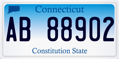 CT license plate AB88902