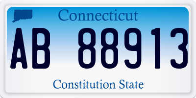 CT license plate AB88913