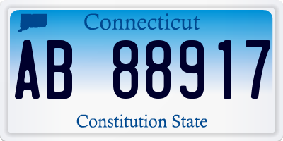 CT license plate AB88917