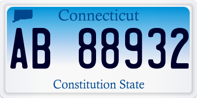 CT license plate AB88932