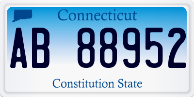 CT license plate AB88952