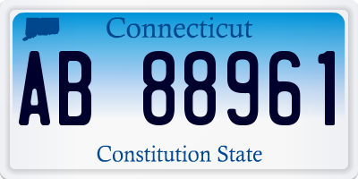 CT license plate AB88961