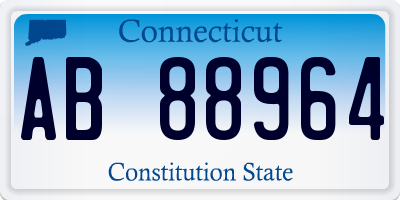 CT license plate AB88964