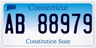 CT license plate AB88979