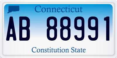 CT license plate AB88991