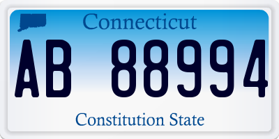 CT license plate AB88994