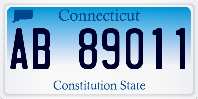 CT license plate AB89011