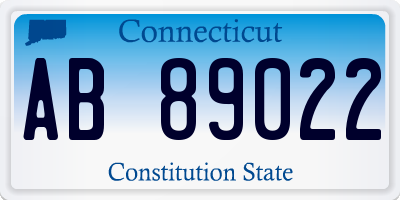 CT license plate AB89022