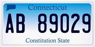 CT license plate AB89029