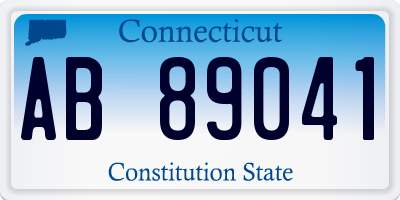 CT license plate AB89041