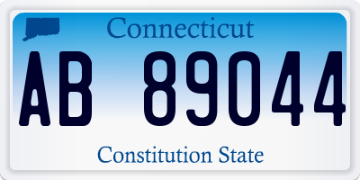 CT license plate AB89044