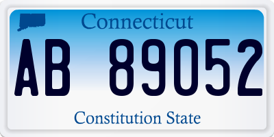 CT license plate AB89052