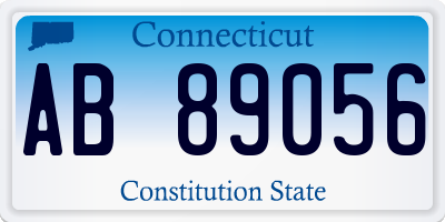 CT license plate AB89056
