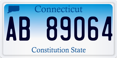 CT license plate AB89064