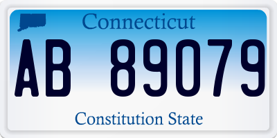 CT license plate AB89079