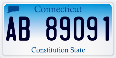 CT license plate AB89091