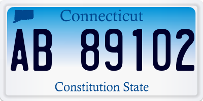 CT license plate AB89102