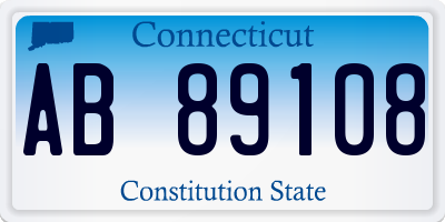 CT license plate AB89108