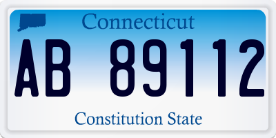 CT license plate AB89112