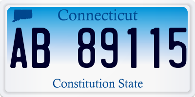CT license plate AB89115