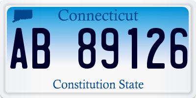 CT license plate AB89126