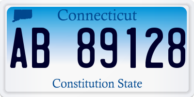 CT license plate AB89128
