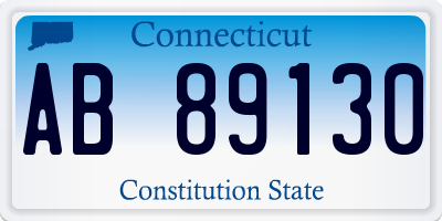 CT license plate AB89130