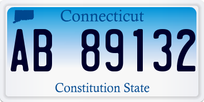 CT license plate AB89132
