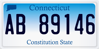 CT license plate AB89146