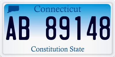 CT license plate AB89148