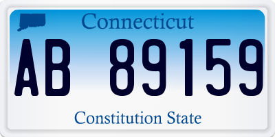 CT license plate AB89159