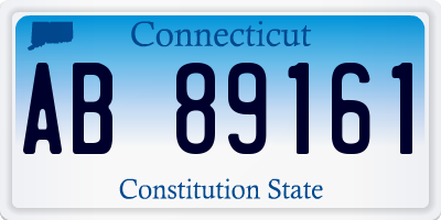 CT license plate AB89161